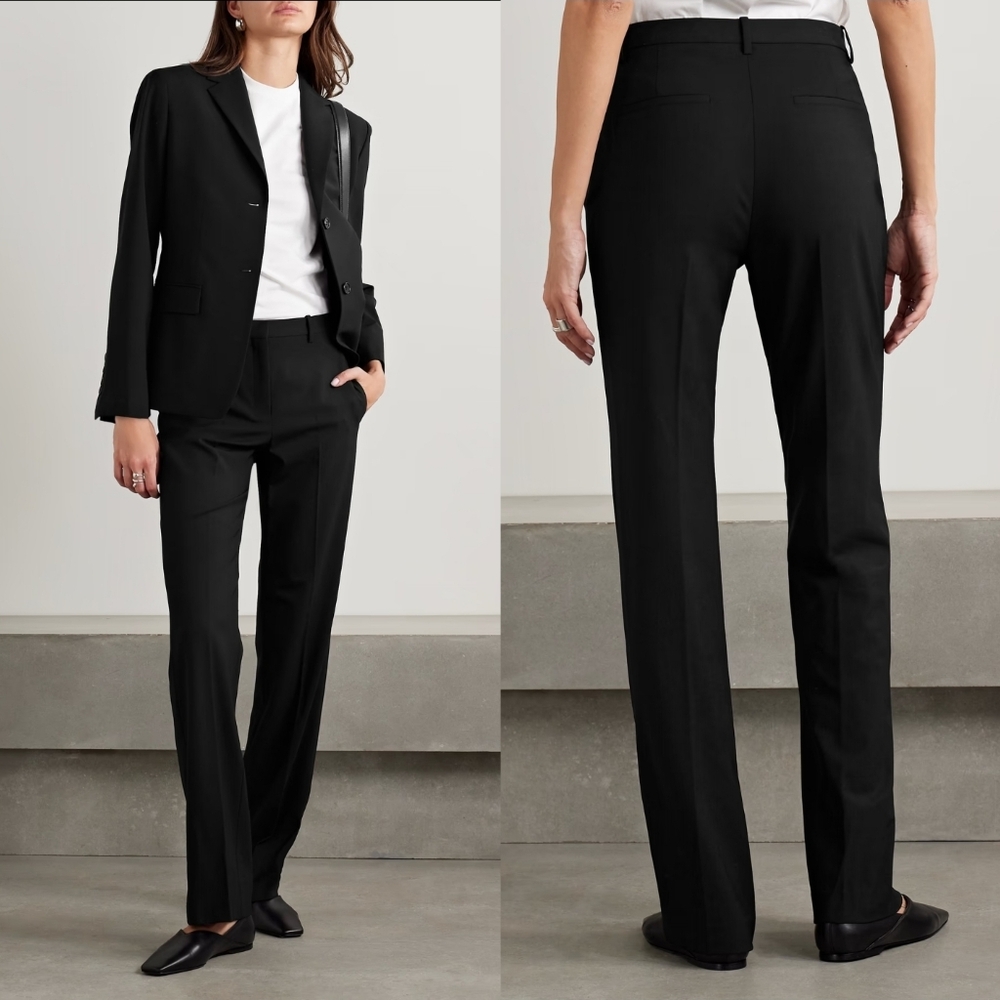 Theory Black Straight-Leg Women's Pants